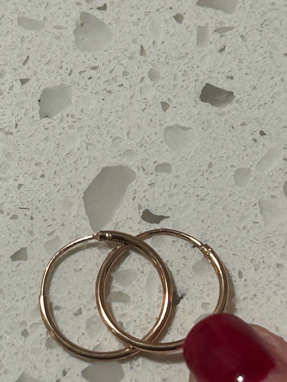 Vintage Sterling 925 gold tone hoops ❣️ - Picture 6 of 6